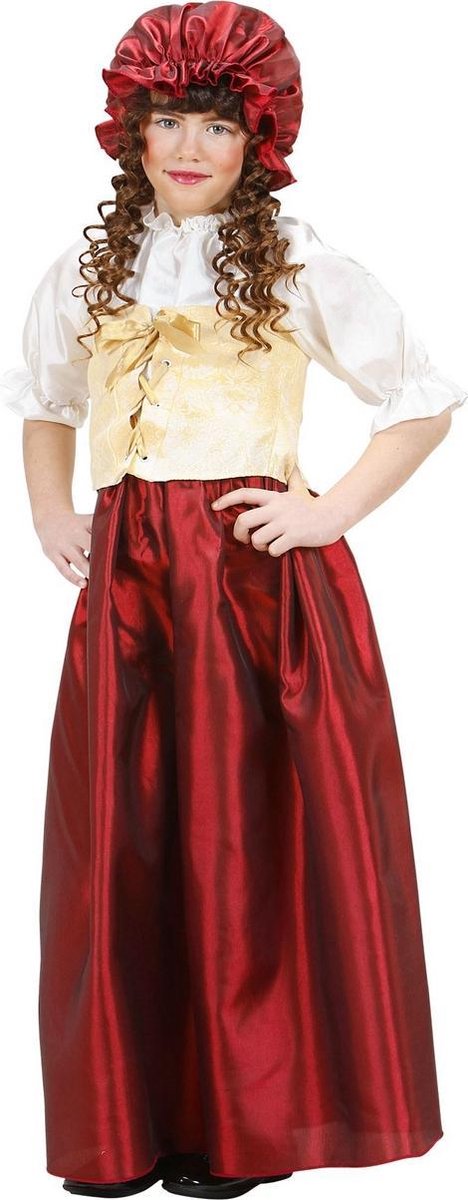 Boeren Tirol & Oktoberfest Kostuum | Boeren Deerne Platteland | Meisje | Maat 110 | Carnaval kostuum | Verkleedkleding